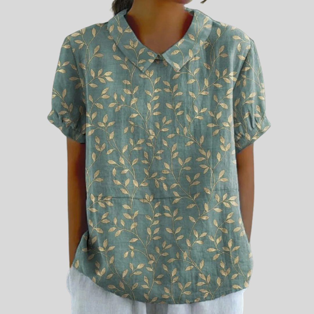 Valentine - Bluse Elegantes Blattwerk