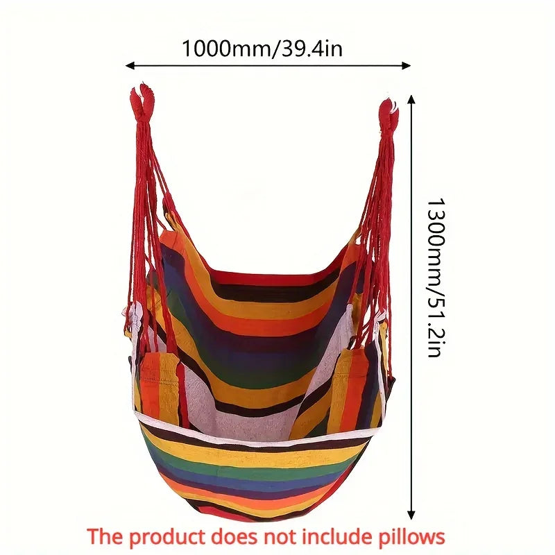 RelaxSwing Pro Klappbare Hängematte | Kipp-sicher & Rutschfest | Canvas Outdoor Schaukelstuhl | Freizeit-Sitzgelegenheit