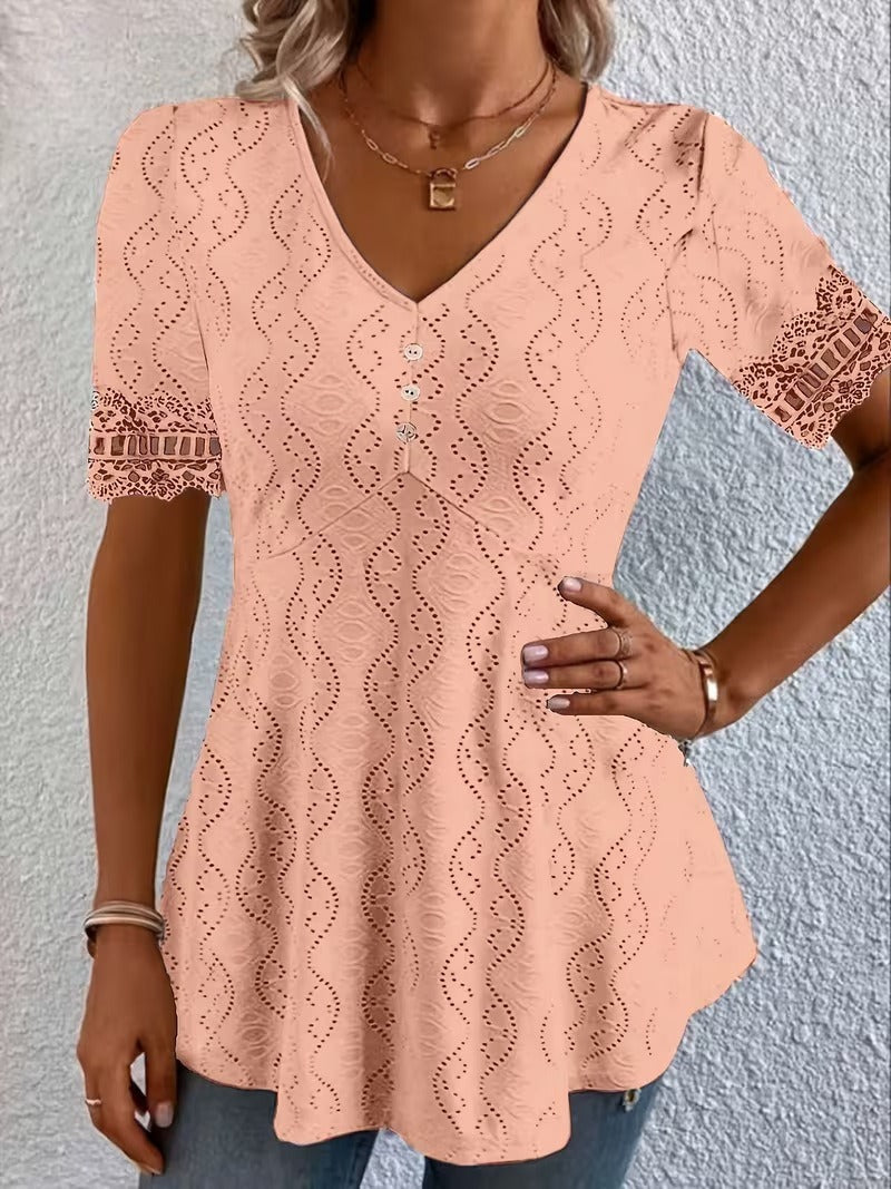 Lolytta – Bluse Aus Spitzen-Patchwork