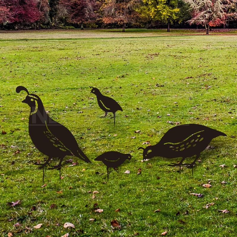 2+2 GRATIS | SwallowBloom – Sofortiger Charme mit wetterfesten Metall-Gartenspießen