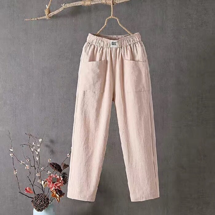 Emma | Baumwollhose Damen – Lässige Eleganz mit Elastischem Bund