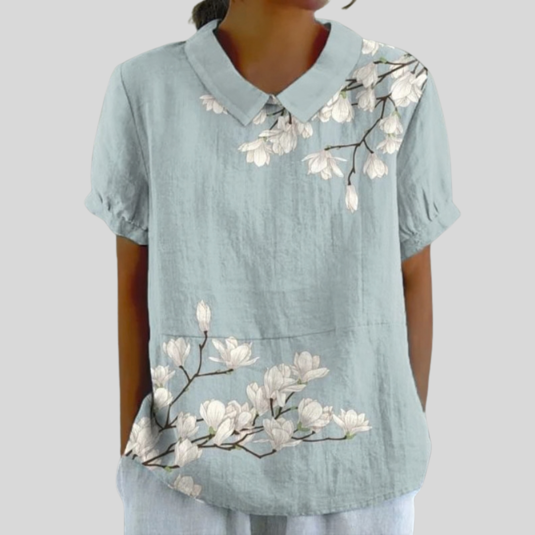 Aurore - Bluse mit floralem Muster