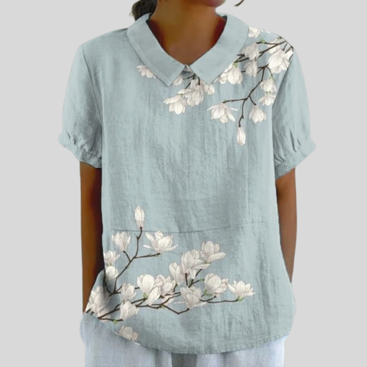 Aurore - Bluse mit floralem Muster