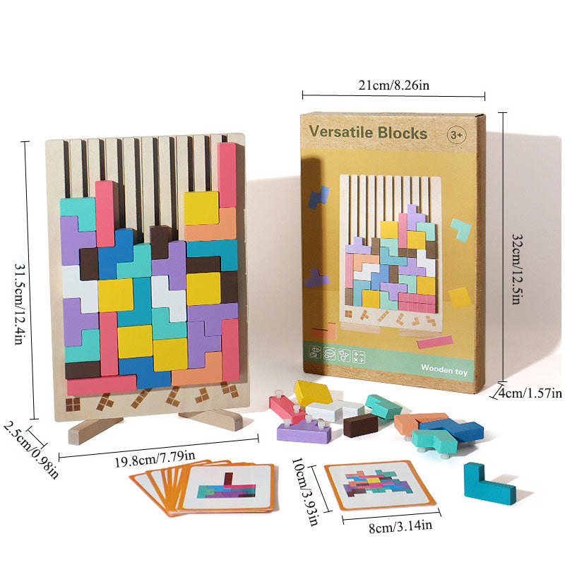 Holz-Stapelspiel – Fördert Logik, Konzentration und Feinmotorik bei Kindern!