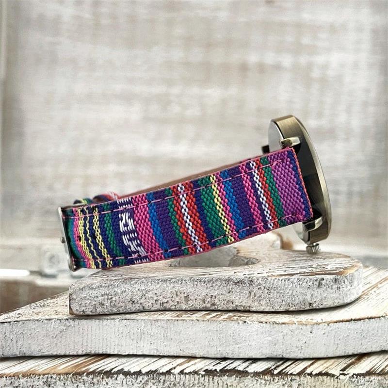 Armbanduhr | Vintage | Geflochtenes Stoffarmband | TimeWeave