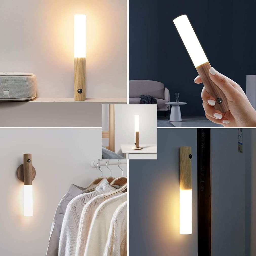 Wandleuchte | Bewegungssensor | Kabellos | Woodlamp