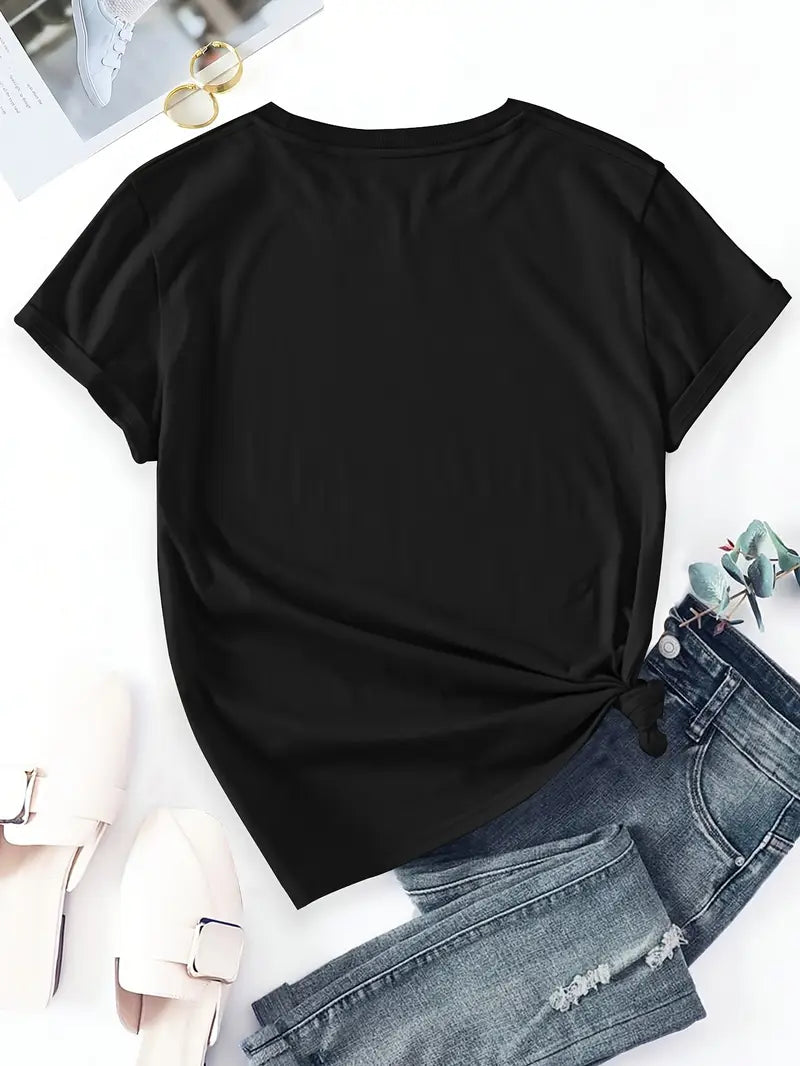 Aimilia - Elegantes T-Hemd Mit Kurzen Ärmeln Und Blumendruck