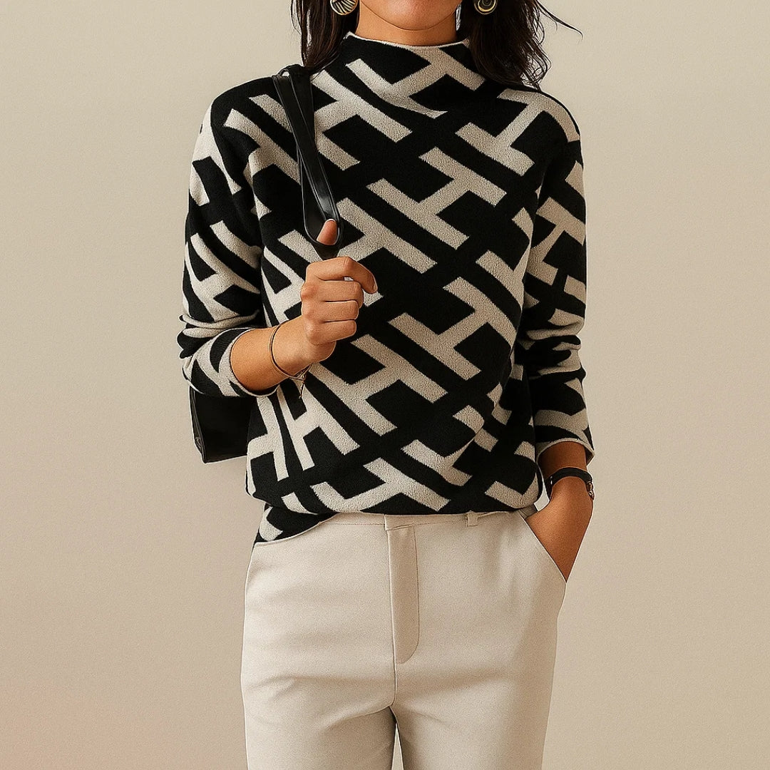 Eva Geometric Alphabet Pullover