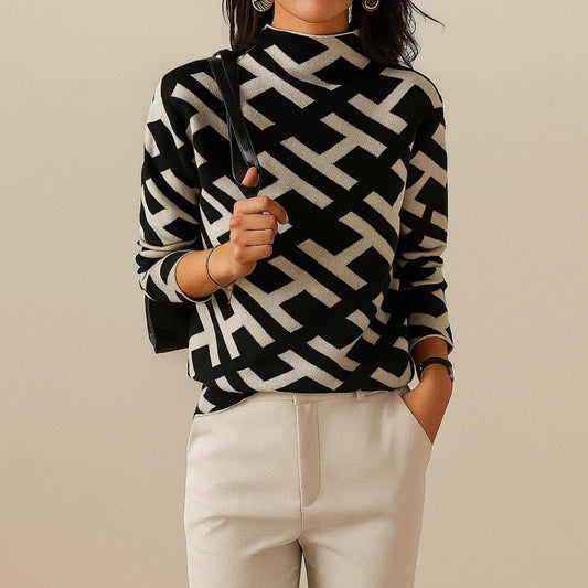 Eva Geometric Alphabet Pullover