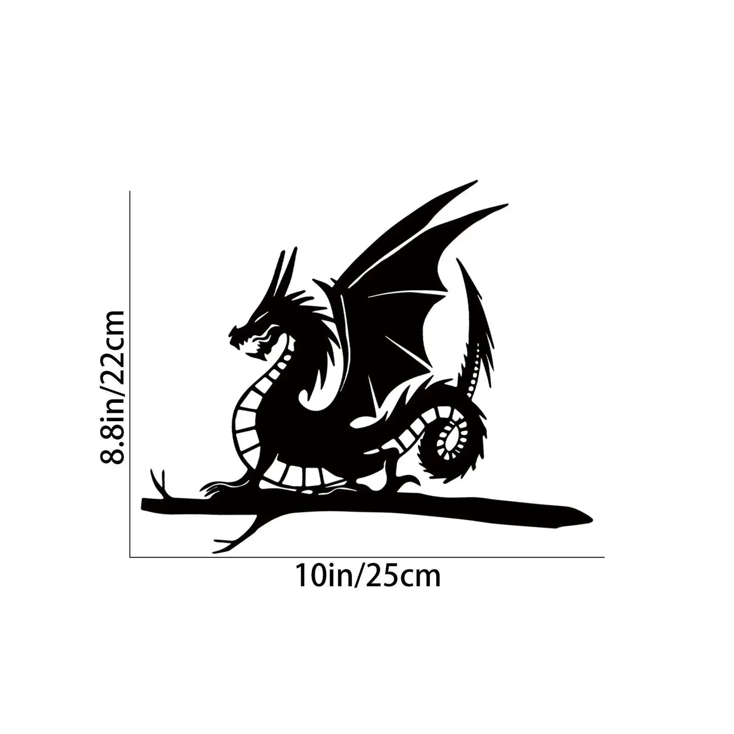 ArtVireo Metall Vogel Baum- & Gartendekor | Silhouetten von Vögeln/Drachen/Feen/Hunden | Außendekoration