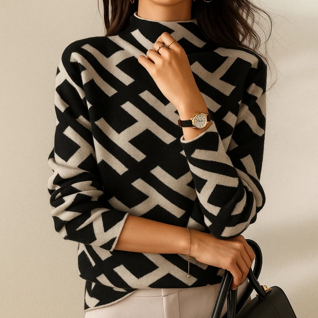 Eva Geometric Alphabet Pullover