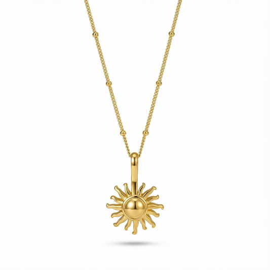 SOLARA | Sculpted Sun Necklace