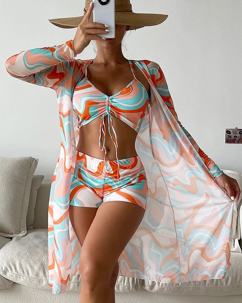 Luna – 3-teiliges Bikini-Set mit Print