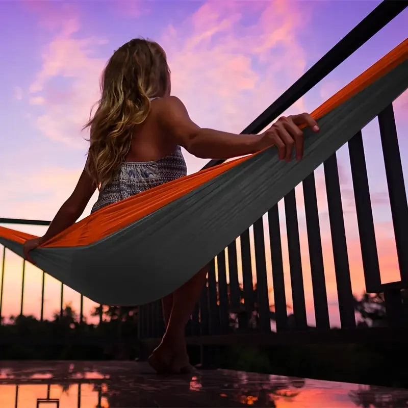 SkyRest Camping-Hängematte | Tragbar & Leicht | Reißfestes Nylongewebe | Outdoor Reise- und Gartenschaukel
