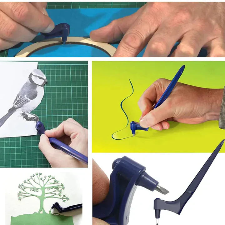 360-Grad Papierschneider Stift | Rostfreier Stahl | Papier Scrapbooking Decoupage | SpinBlade