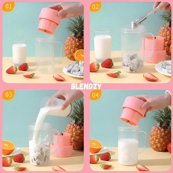 Tragbarer Mixbecher – Frische Smoothies in Sekunden