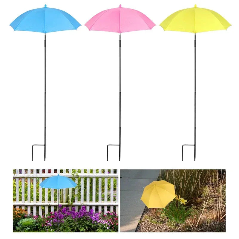 Florashade Pflanzensonnenschutz | Verstellbarer Pflanzenschutz | UV-beständiger Schirm mit Erdspieß | Wetterfest | Ø 60 cm