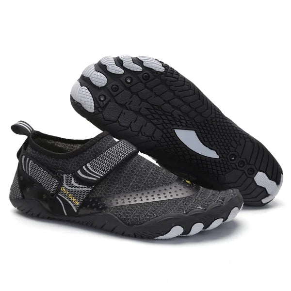 Barfuß-Wasserschuhe | Rutschfeste Profilsohle | Leichte orthopädische Stütze | BareCurrent