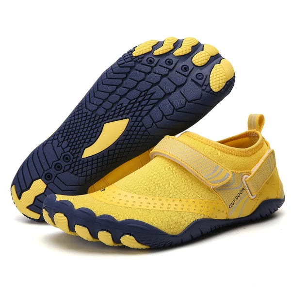 Barfuß-Wasserschuhe | Rutschfeste Profilsohle | Leichte orthopädische Stütze | BareCurrent