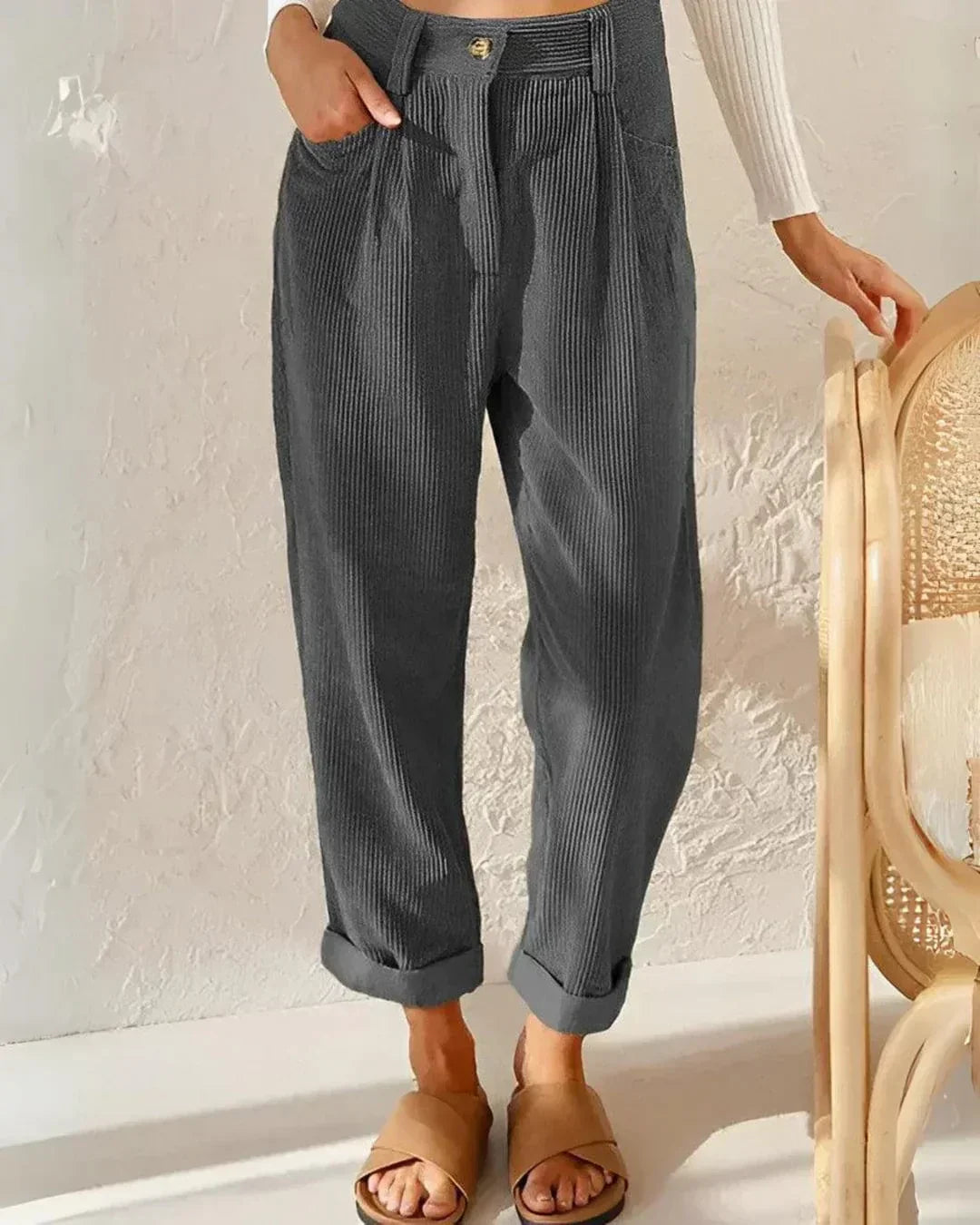Dagmar – Damen Kordhose Weich Bequem Und Stylisch