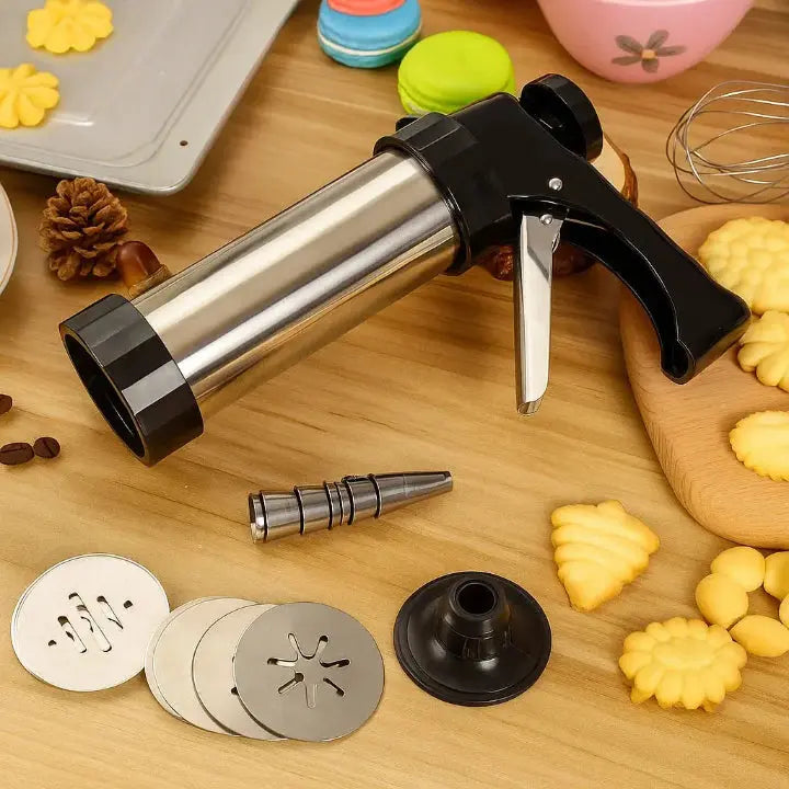 Edelstahl Spritzgebäckpresse Set