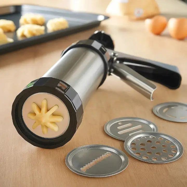 Edelstahl Spritzgebäckpresse Set