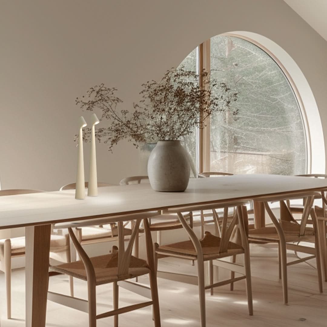Kabellose Designer LED Tischlampe | 3-Stufen Touch-Dimmung | 2700K Warmweiß | Sydney