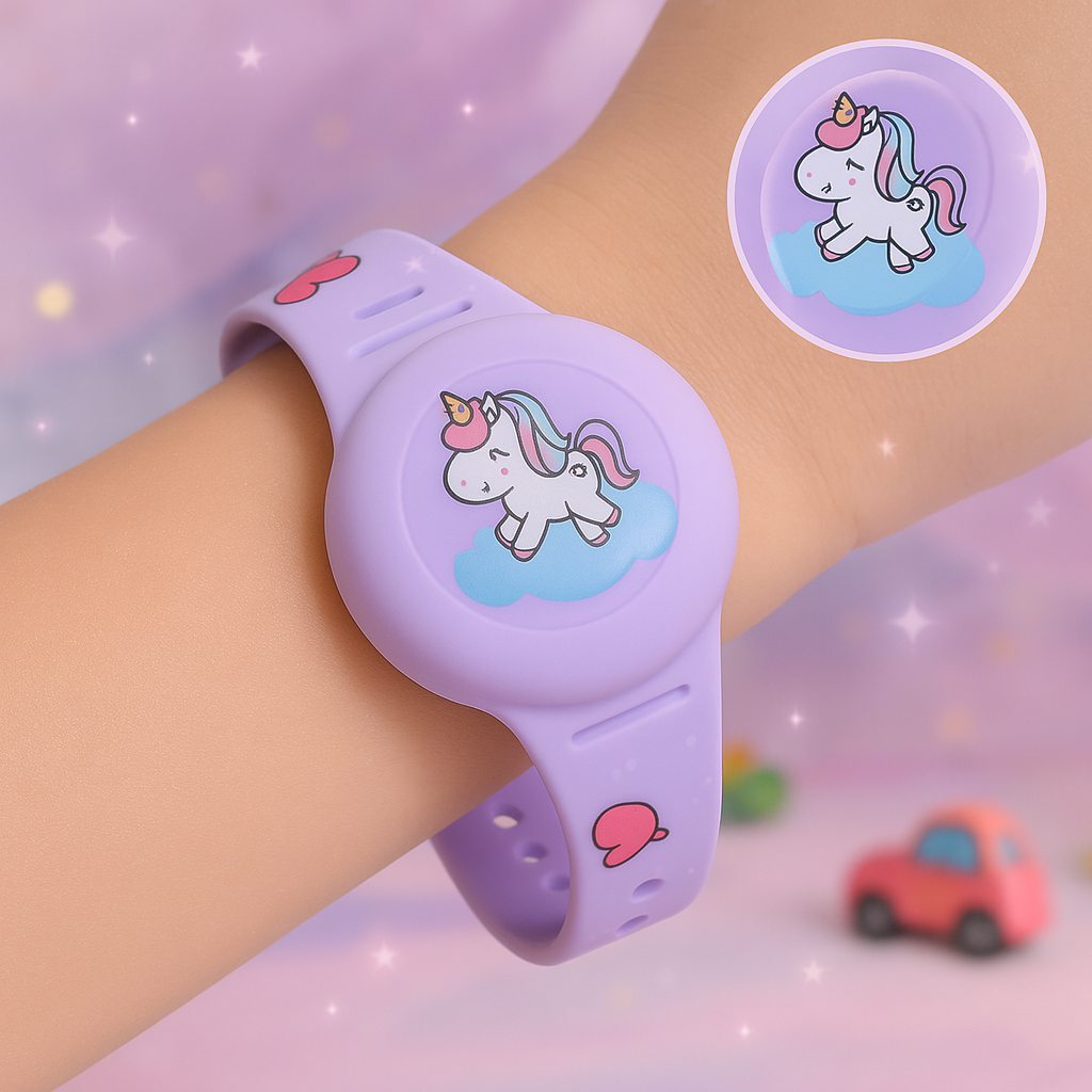 Kinder GPS Armband | Standortüberprüfungen für Ihre Sicherheit | Verstellbares Silikonarmband | KidLoca