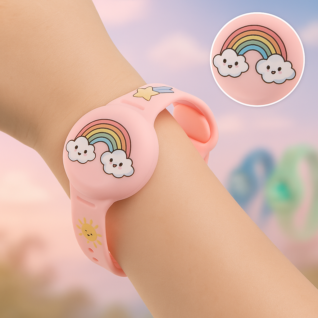 Kinder GPS Armband | Standortüberprüfungen für Ihre Sicherheit | Verstellbares Silikonarmband | KidLoca