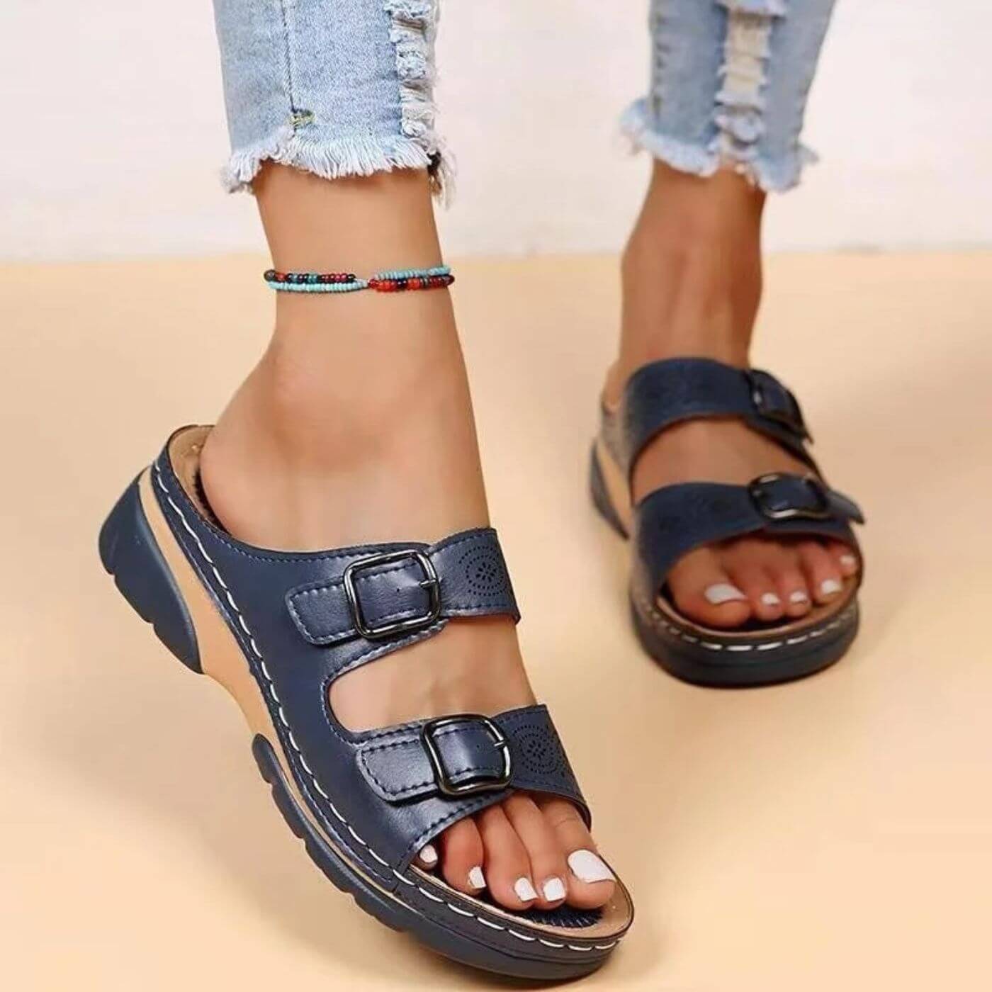 Yadira - Orthopädische Sandalen mit Doppelter Schnalle
