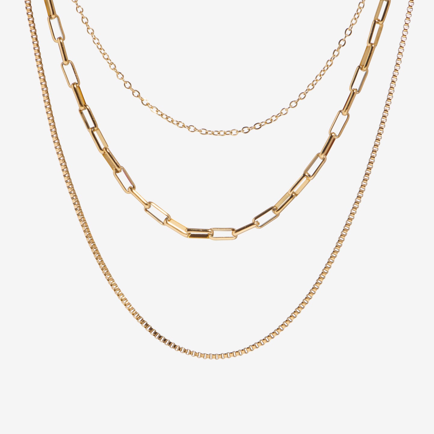 ORION - Geformte dreilagige Choker-Halskette