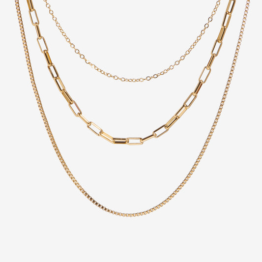 ORION - Geformte dreilagige Choker-Halskette