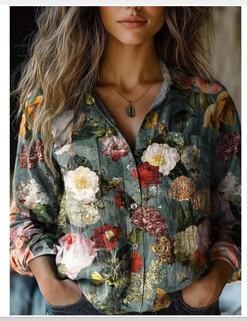 Blumenpracht Bluse für Alltag und besondere Anlässe