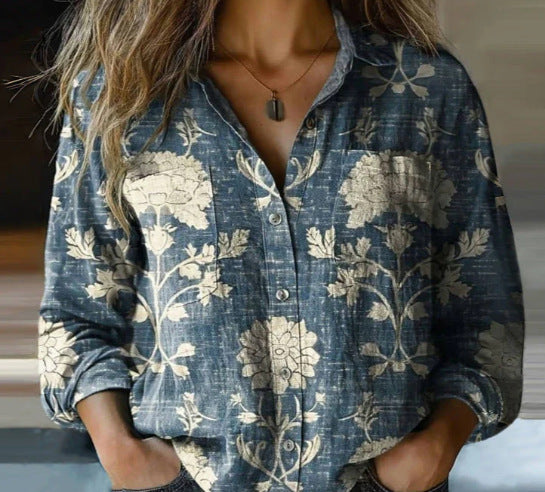 Blumenpracht Bluse für Alltag und besondere Anlässe
