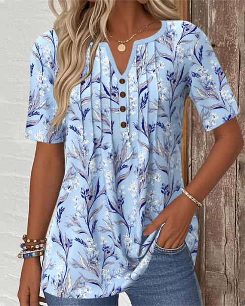 Taya – Elegante Bluse Mit Blumenmuster
