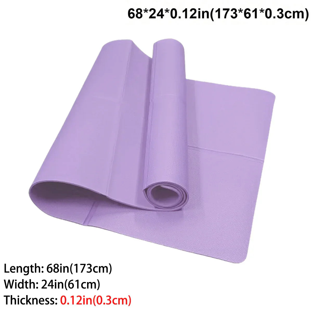Vireya Faltbare Yogamatte | EVA-Material | 3–6 mm Dicke | Leicht & Rutschfest | 173x60 cm