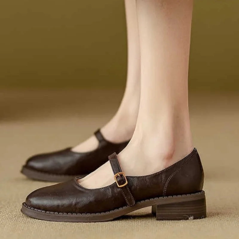 Donia – Bequeme Lederschuhe Mit Riemen