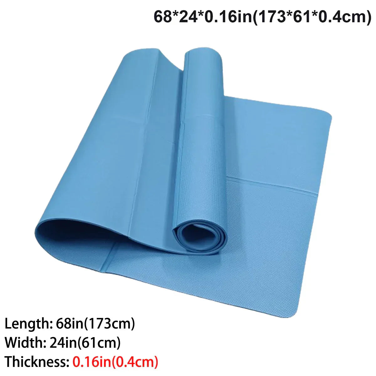 Vireya Faltbare Yogamatte | EVA-Material | 3–6 mm Dicke | Leicht & Rutschfest | 173x60 cm