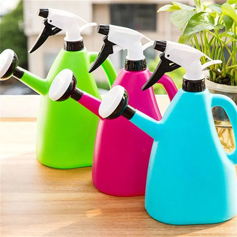 FloroPress | 1 L Gießkanne & Sprühflasche in Einem | Verstellbarer Wasserdruck | Für Zimmerpflanzen & Garten