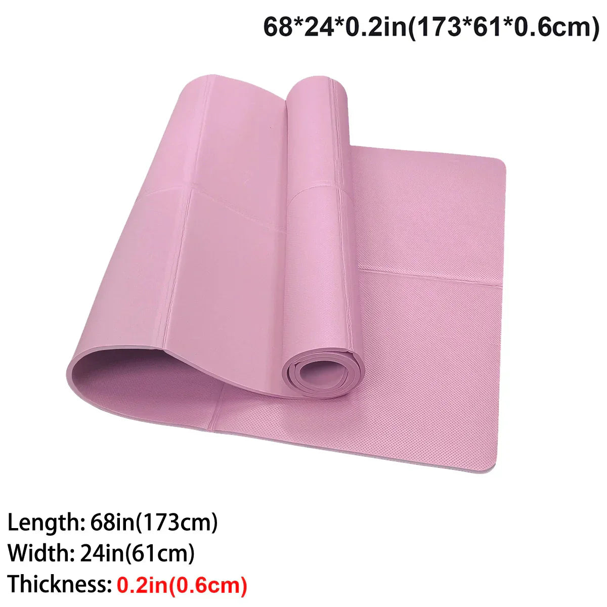 Vireya Faltbare Yogamatte | EVA-Material | 3–6 mm Dicke | Leicht & Rutschfest | 173x60 cm