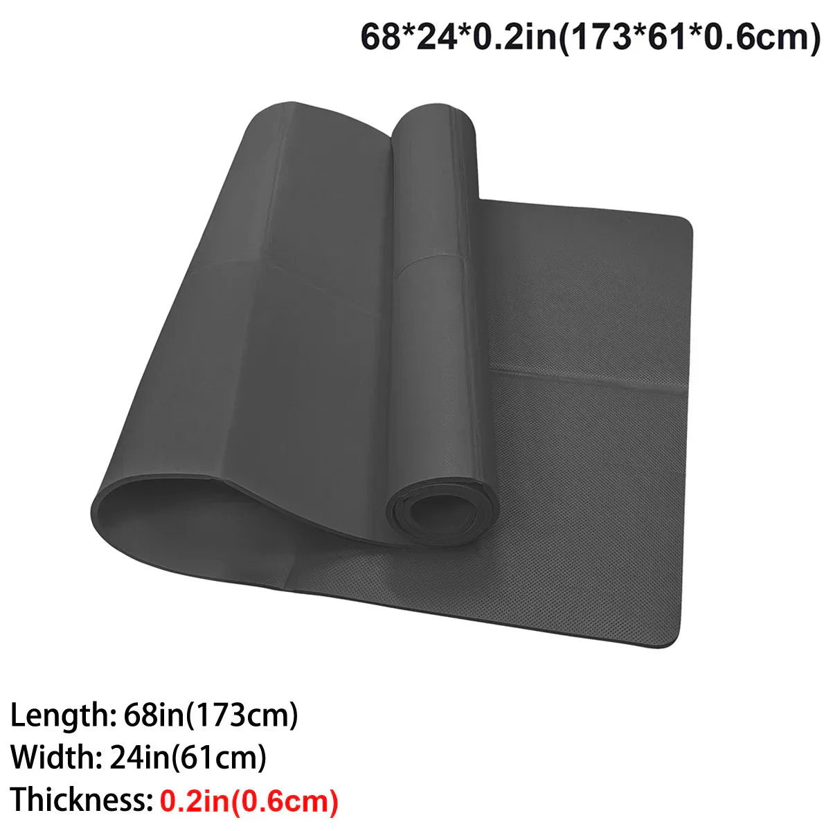 Vireya Faltbare Yogamatte | EVA-Material | 3–6 mm Dicke | Leicht & Rutschfest | 173x60 cm