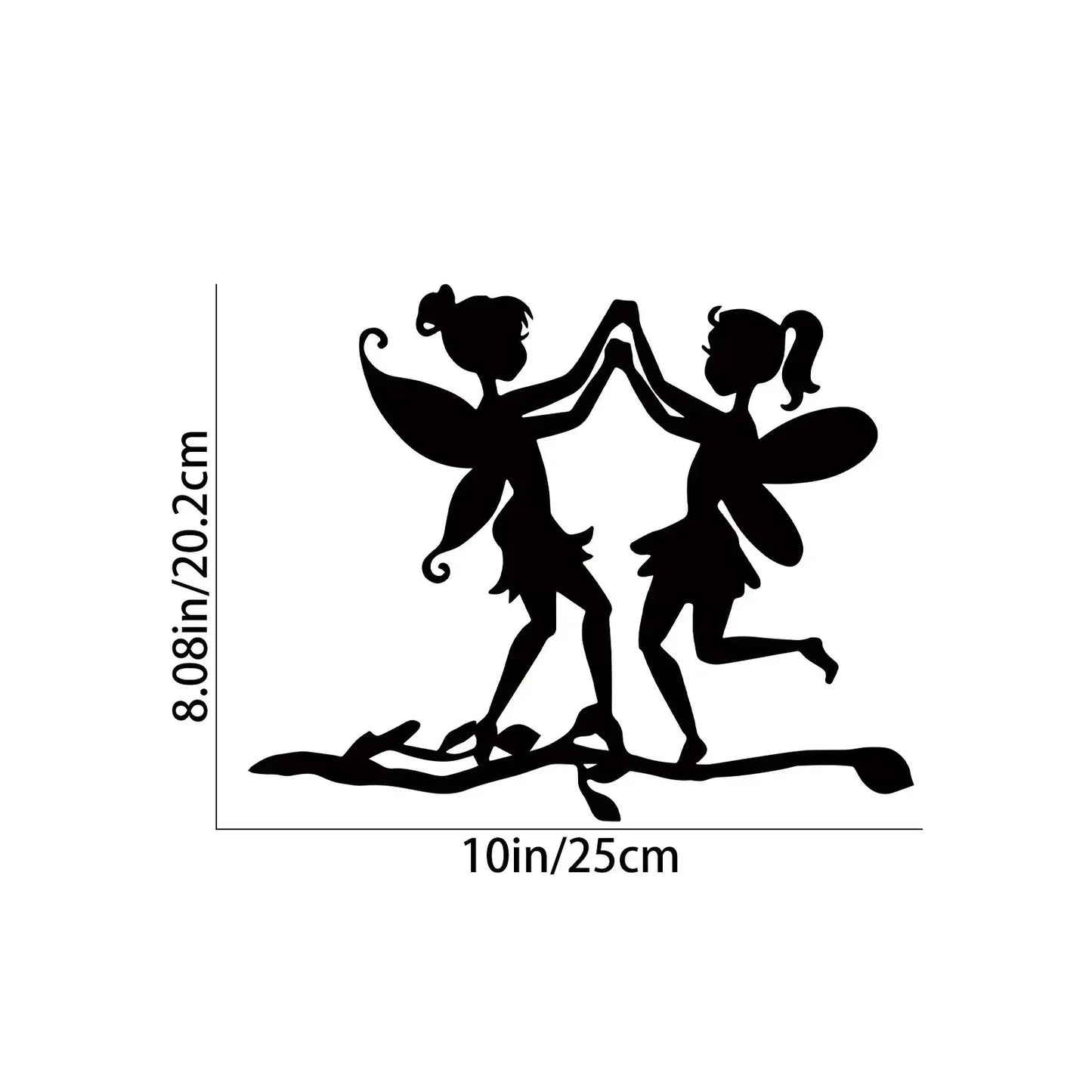 ArtVireo Metall Vogel Baum- & Gartendekor | Silhouetten von Vögeln/Drachen/Feen/Hunden | Außendekoration