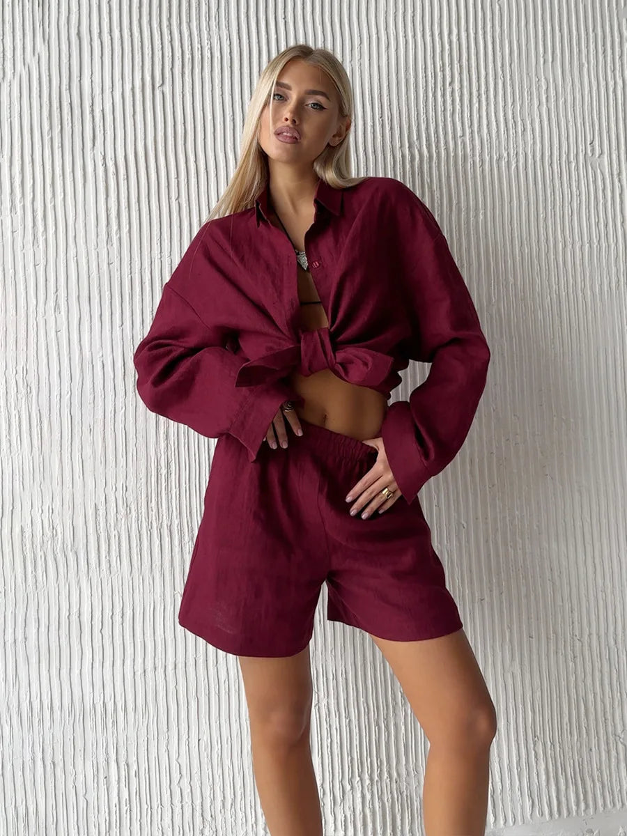 Adele | Zweiteiler Hose und Oberteil Sommer Set