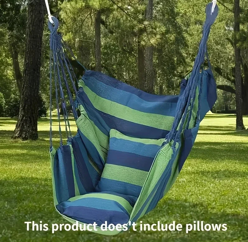 RelaxSwing Pro Klappbare Hängematte | Kipp-sicher & Rutschfest | Canvas Outdoor Schaukelstuhl | Freizeit-Sitzgelegenheit