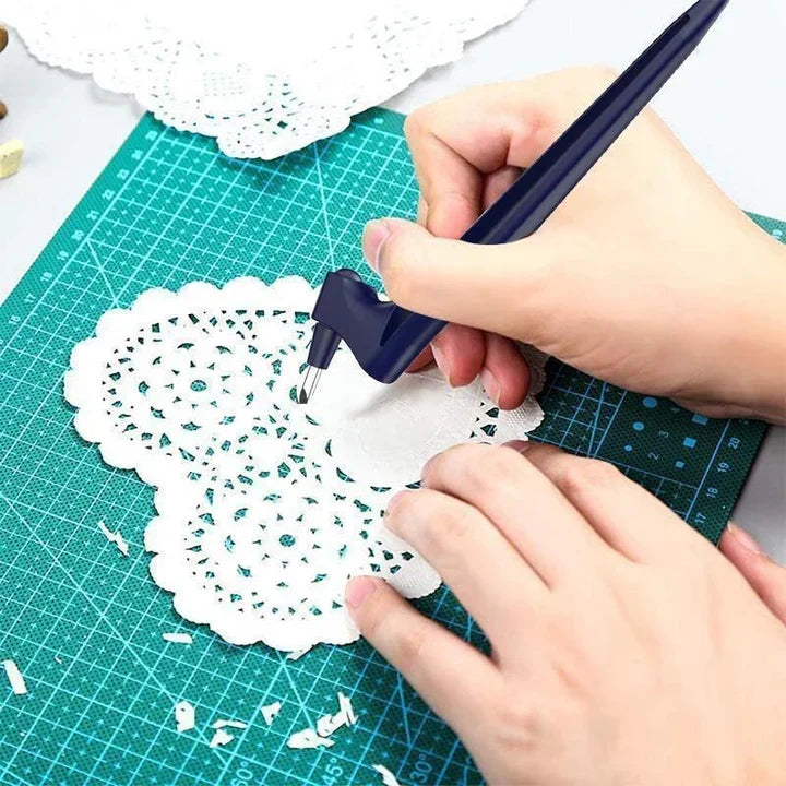 360-Grad Papierschneider Stift | Rostfreier Stahl | Papier Scrapbooking Decoupage | SpinBlade