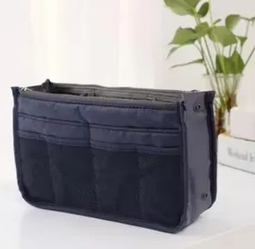 TravelGlam Große Kosmetiktasche | Multifunktional & Reisegeeignet | Doppelter Reißverschluss, Mehrere Fächer