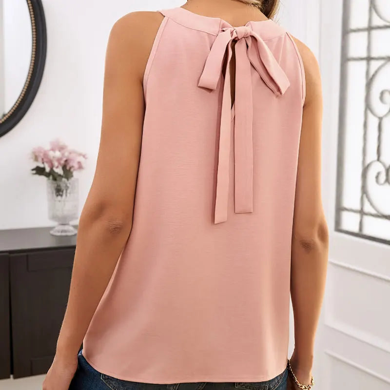 Blakely – Locker geschnittene Bluse mit V-Ausschnitt