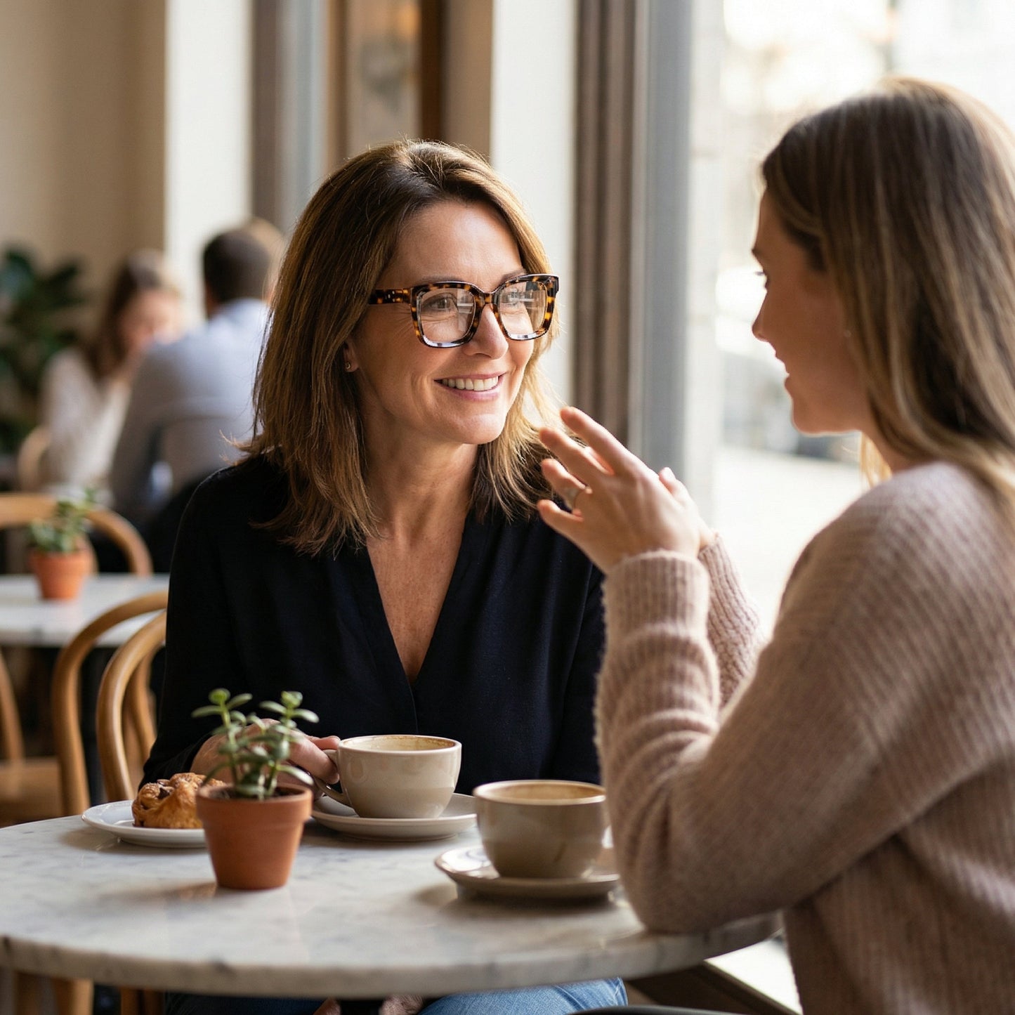 Übergroße Lesebrille | Klare Gläser | FederScharniere | ScreenEase
