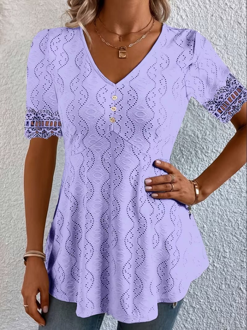 Lolytta – Bluse Aus Spitzen-Patchwork