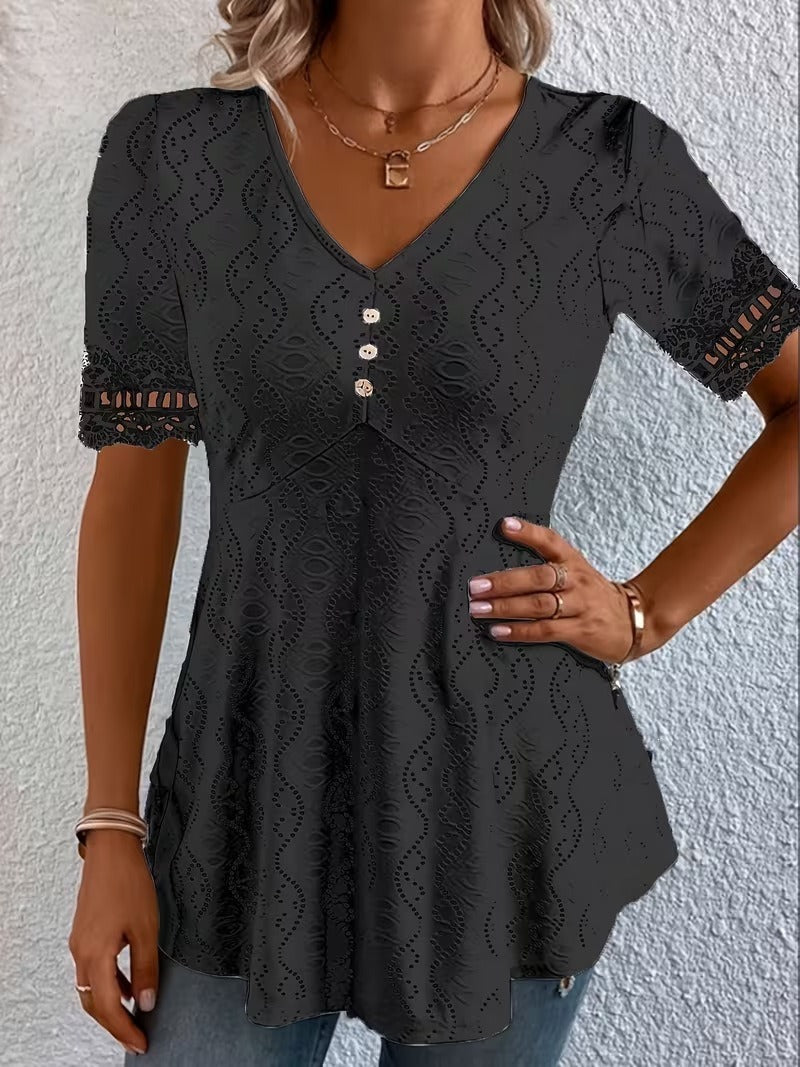 Lolytta – Bluse Aus Spitzen-Patchwork